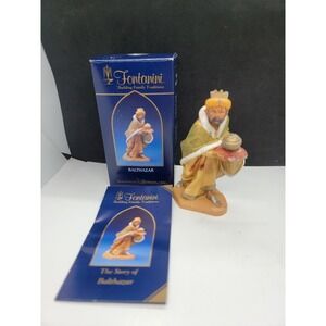 1992 Fontanini Nativity King Wise Men Balthazar Figurines Italy